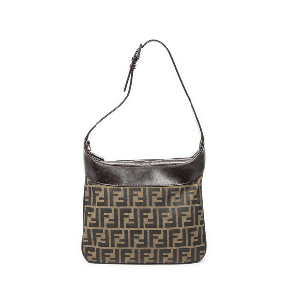 Fendi Vintage Square Zip Hobo